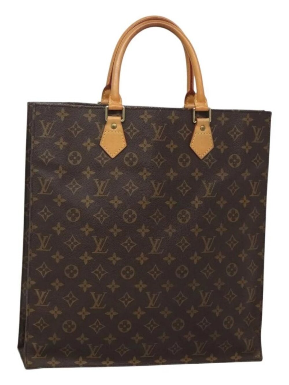 LOUIS VUITTON Monogram Sac Plat Hand Bag M51140 LV Auth - Picture 11 of 13